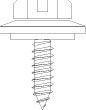 Ansicht EPDM Dichtungsschraube